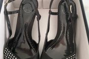 K Shoes, Satin Wedge Sandals, size 4
