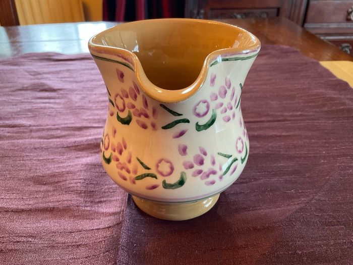 Nicholas Mosse lavender collection from Washington creek . Mugs, jugs , tea pot and platter .pricing the mug for  this ad