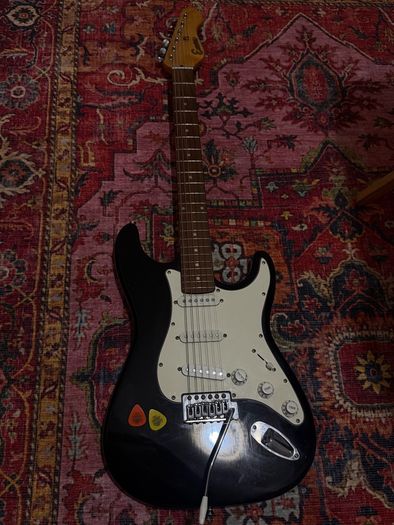 Encore Electric Guitar - Black Strat Style