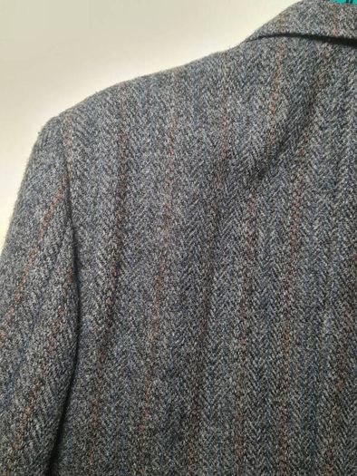 vintage mens Harris Tweed wool coat blazer jacket Size 44 short 100% scottish wool handwoven