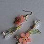 Cherry Blossom Beaded Tassel Earrings Image 6