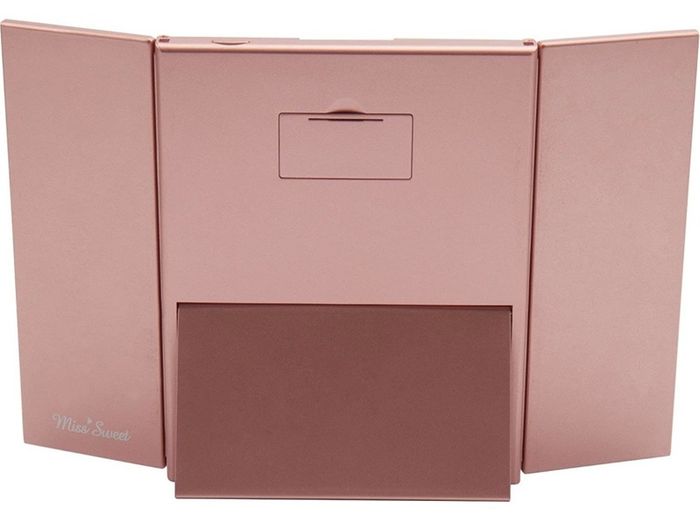 Lighted Trifold Mirror for Beauty Makeup Travel Mirror Compact (FREE POSTAGE)