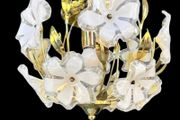 Vintage Hollywood Regency Floral Ceiling Light