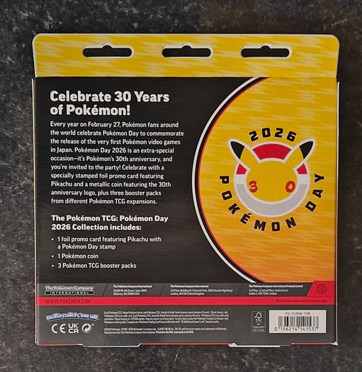 FREE Tracked Shipping. Pokemon Day 2026 Collection