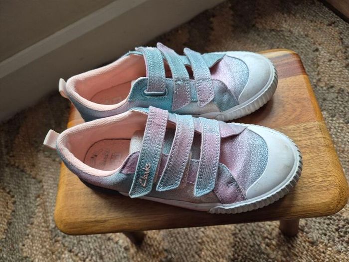 girls shoes Clarks size UK 1