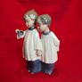 NAO by Lladro porcelain figurine Two Choir Boys with Trumpet Image 9