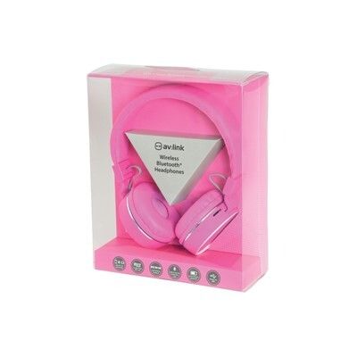 Pink Wireless Bluetooth Headphones