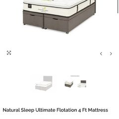 bed with mattress