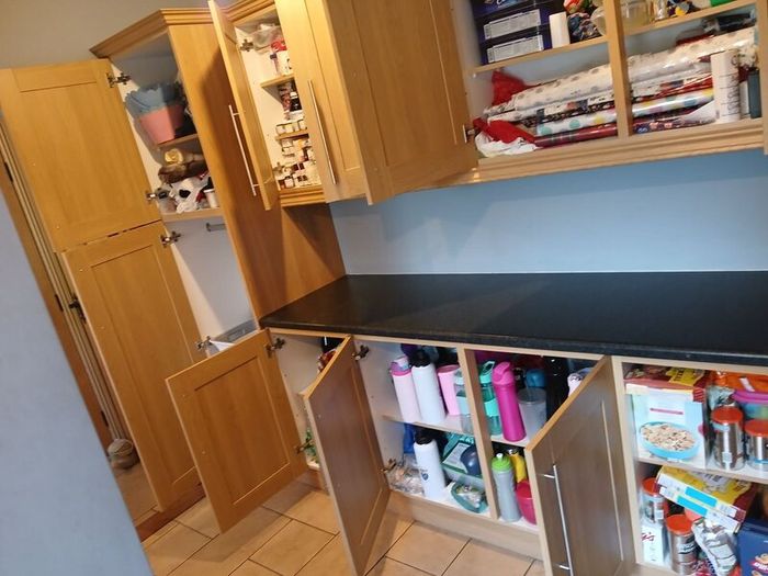 12 Kitchen / Utility room cabinets and Counter top