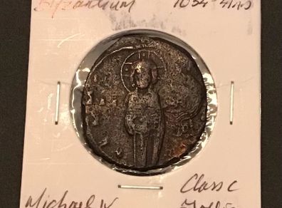 Byzantine Empire Emperor Michael IV 1034 - 1048 AD Class C Follis