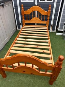 Extremely Solid Single Wooden Bed Frame - Can Deliver