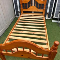 Extremely Solid Single Wooden Bed Frame - Can Deliver