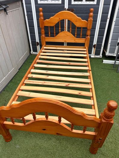 Extremely Solid Single Wooden Bed Frame - Can Deliver