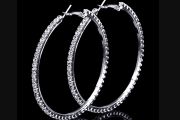 Sparkly Hoop Earrings