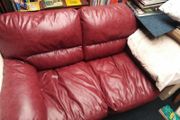 Genuine Leather 2 Seater Sofa/Price Drop .. Ideal for A Rented Property or Similar