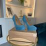 Dorothy Perkins Turquoise Faux-suede Platform Court Shoes Size UK 4 / EU 37 Image 4
