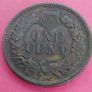 1898 American Indian head One Cent coin Image 2