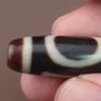 Antique Hiamalayn Tibetan circle & Square Eyes Agate Dzi Bead Amulet Pendant Image 6
