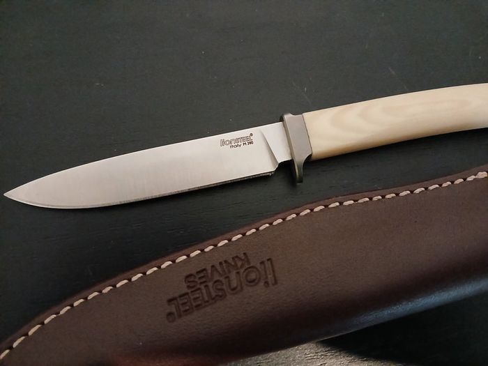 Lionsteel Ago Knife White Micarta