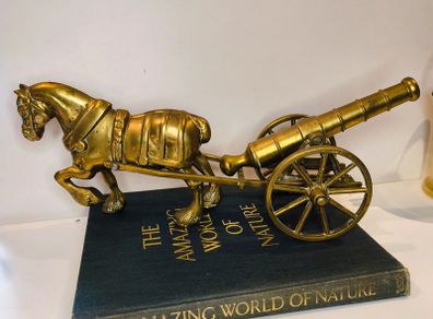 large brass horse