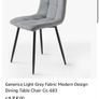 grey upholstered kitchen chairs Image 3