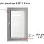 Window Restrictor Child Safety Locks for UPVC, Wooden, Metal, Aluminum Window Frames, Self Adhesive, No Tools or Drilling, Easy Install (1 Lock,White/Grey) Image 7