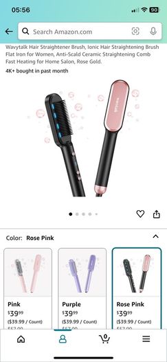 Wavytalk viral hair straightener brush