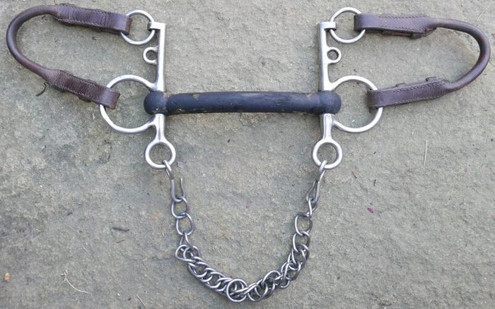 Bit Flexible Rubber Pelham Horse Bit