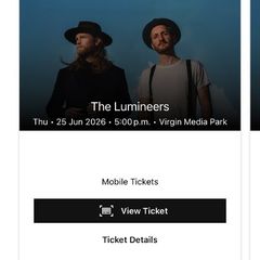 Two Lumineers tickets cork tonight