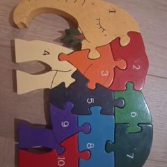 alphabet Jigsaw Elephant