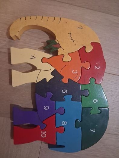 alphabet Jigsaw Elephant