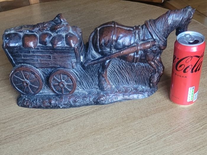horse and cart ornament