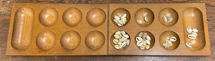 board game made of solid wood heavy