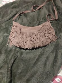 suede fringe bag