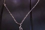 silver necklace with pendant