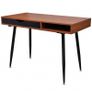 Brown Workstation Computer Desk Laptop Table Image 2