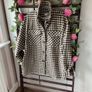 jacket bnwt brown check herringbone Shacket jacket size large Image 2
