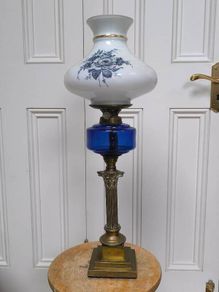 Victorian oil lamp