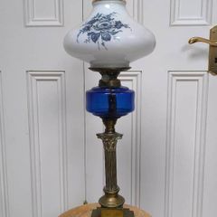 Victorian oil lamp