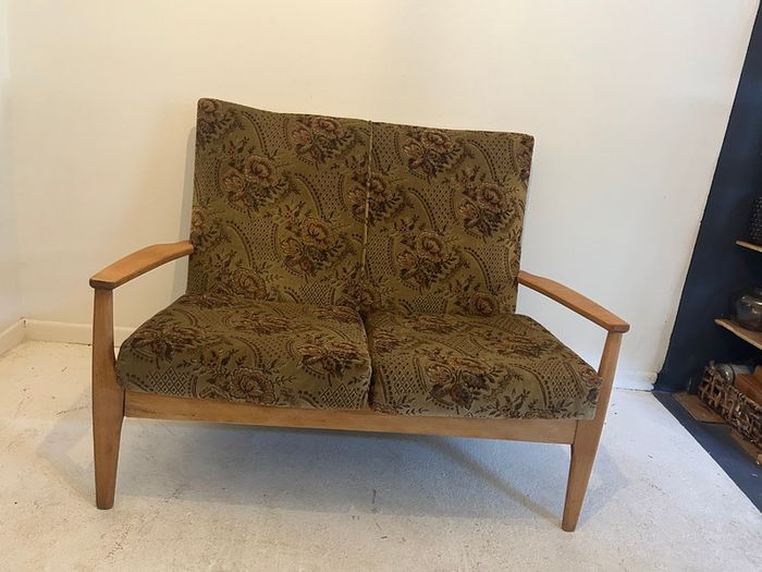 Vintage Parker Knoll Mid-Century Set (Sofa & High-Back Armchair)