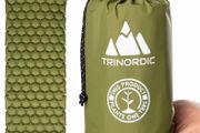Camping Mat Ultralight Inflatable Sleeping Mattress with Pillow, Folding Lightweight Inflating Single Bed Portable Air Pad