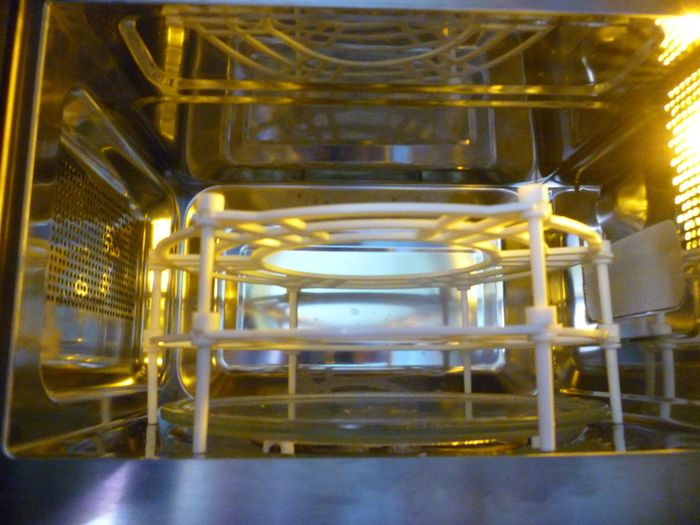 Microwave Plate Stacker & Collapsible Cover. Heat Up To 3 Dinners At Once. Excellent Condition. All fold flat for easy storage
