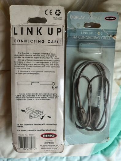 Five Connecting Cables 1 meter long. 5 for 9e. Only available until end of May.
