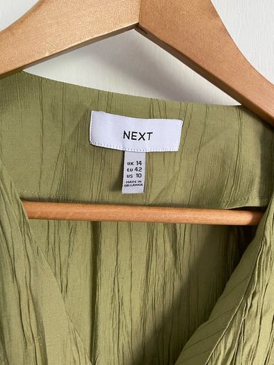 Next ladies pea green blouse