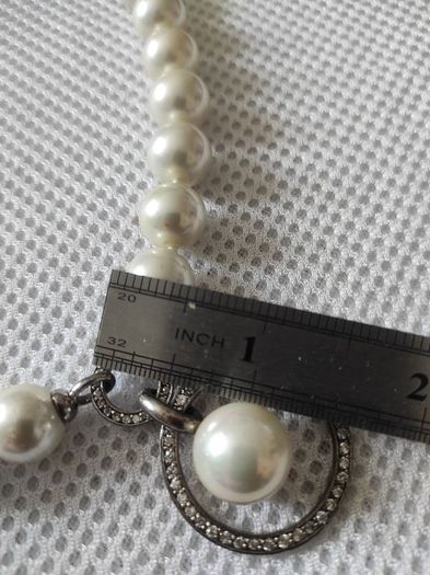Sterling silver pearl necklace