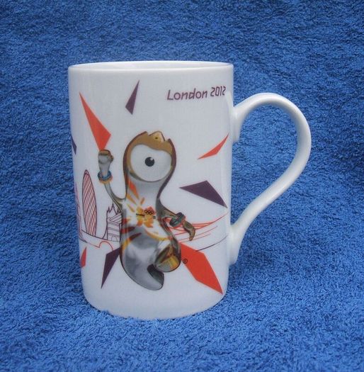2012 SUMMER OLYMPICS (30th Olympiad) - an official merchandise mug featuring mascot Wenlock