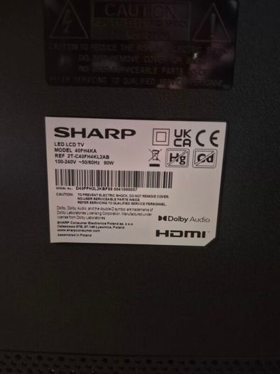 Sharp 40" smart tv perfect condition