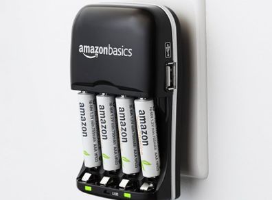 Amazon Basics Battery Charger w/ USB