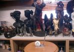 Desk clock golfball