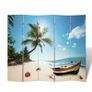 Folding Room Divider 200x170 cm Beach Image 4